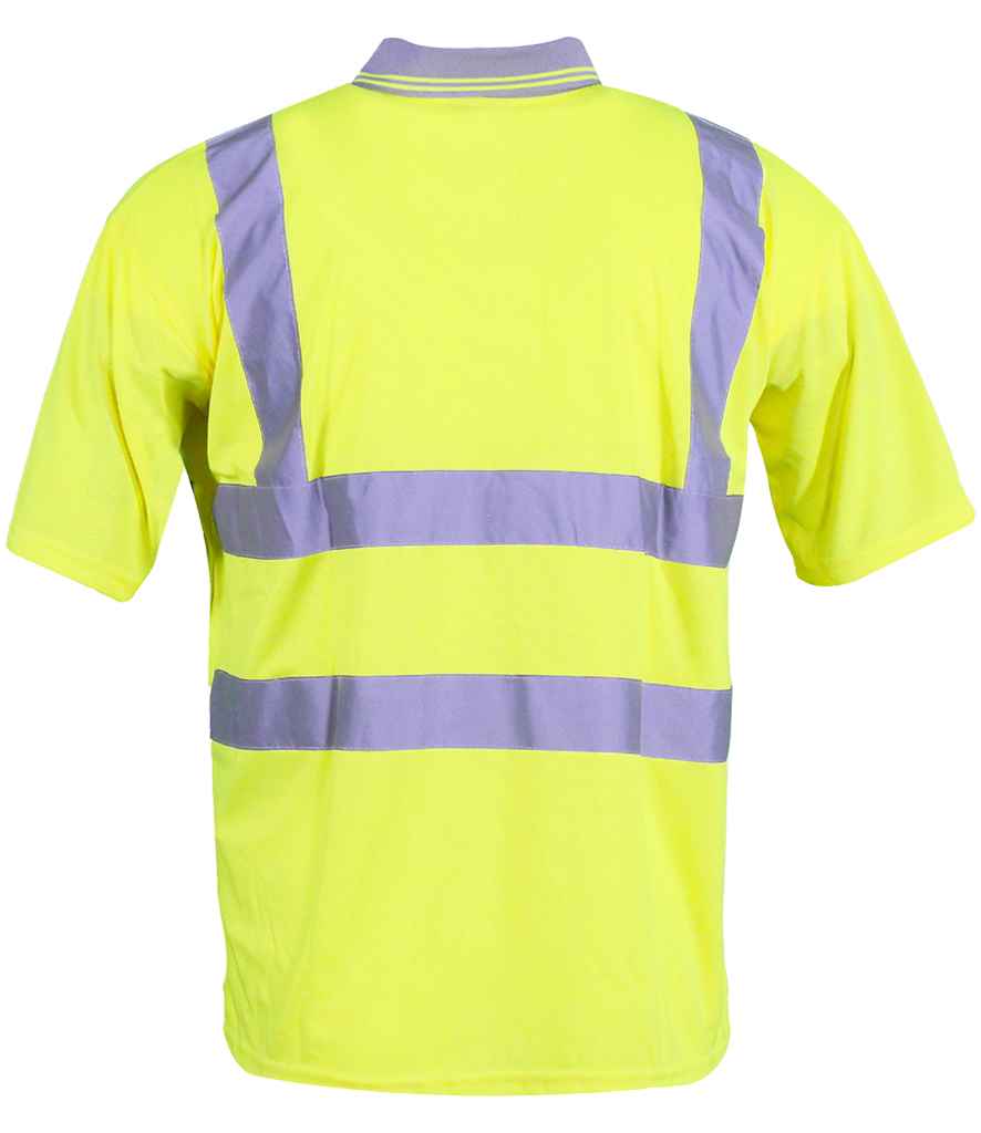Warrior Hi-Vis Polo Shirt - Fluorescent Yellow
