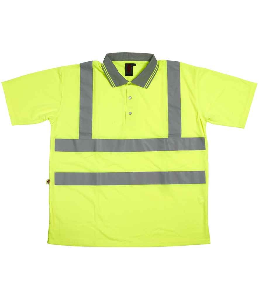 Warrior Hi-Vis Polo Shirt - Fluorescent Yellow