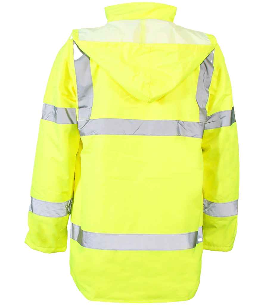 Warrior Hi-Vis Traffic Jacket - Fluorescent Yellow
