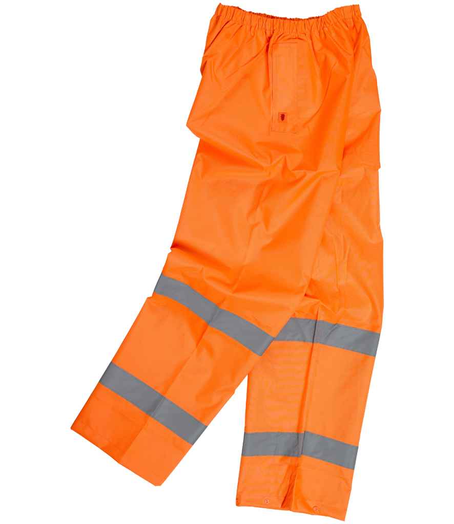 Warrior Hi-Vis Overtrousers - Fluorescent Orange