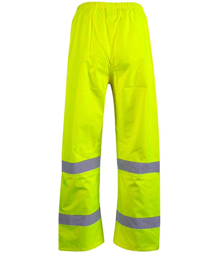 Warrior Hi-Vis Overtrousers - Fluorescent Yellow