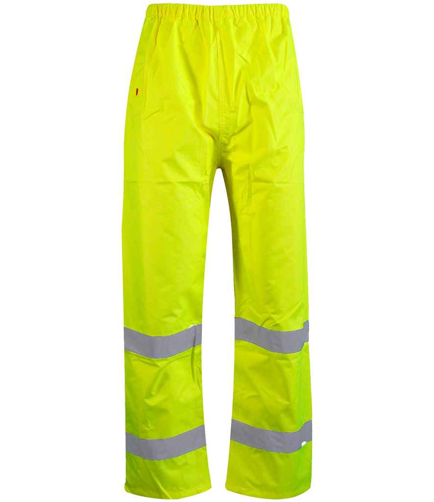 Warrior Hi-Vis Overtrousers - Fluorescent Yellow