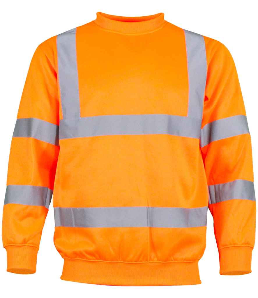 Warrior Hi-Vis Sweatshirt - Fluorescent Orange