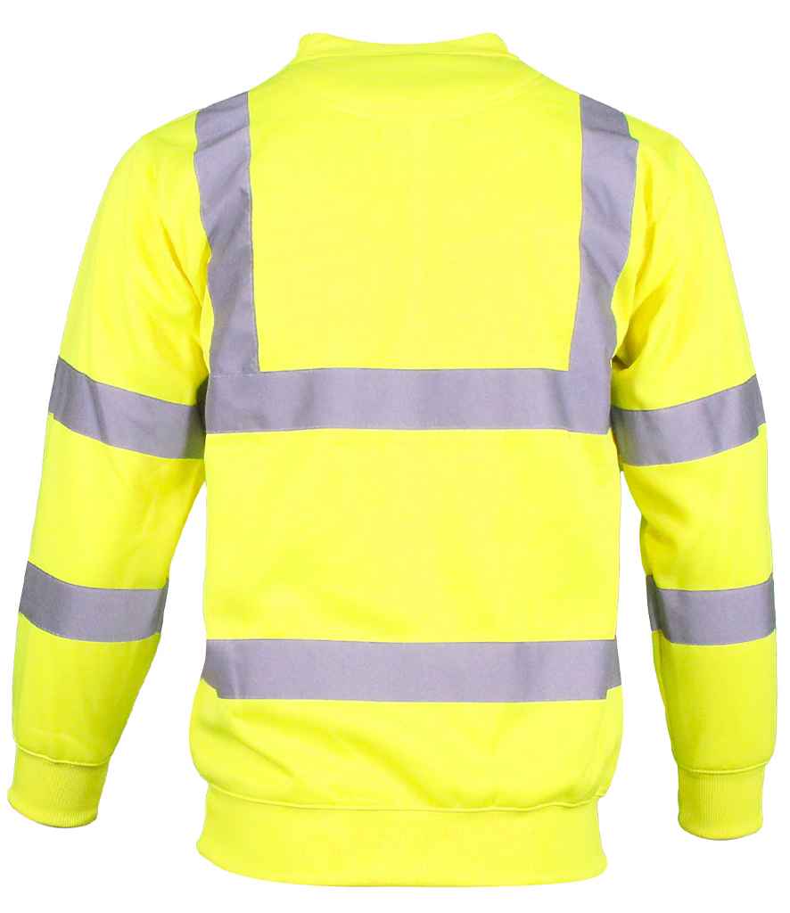 Warrior Hi-Vis Sweatshirt - Fluorescent Yellow