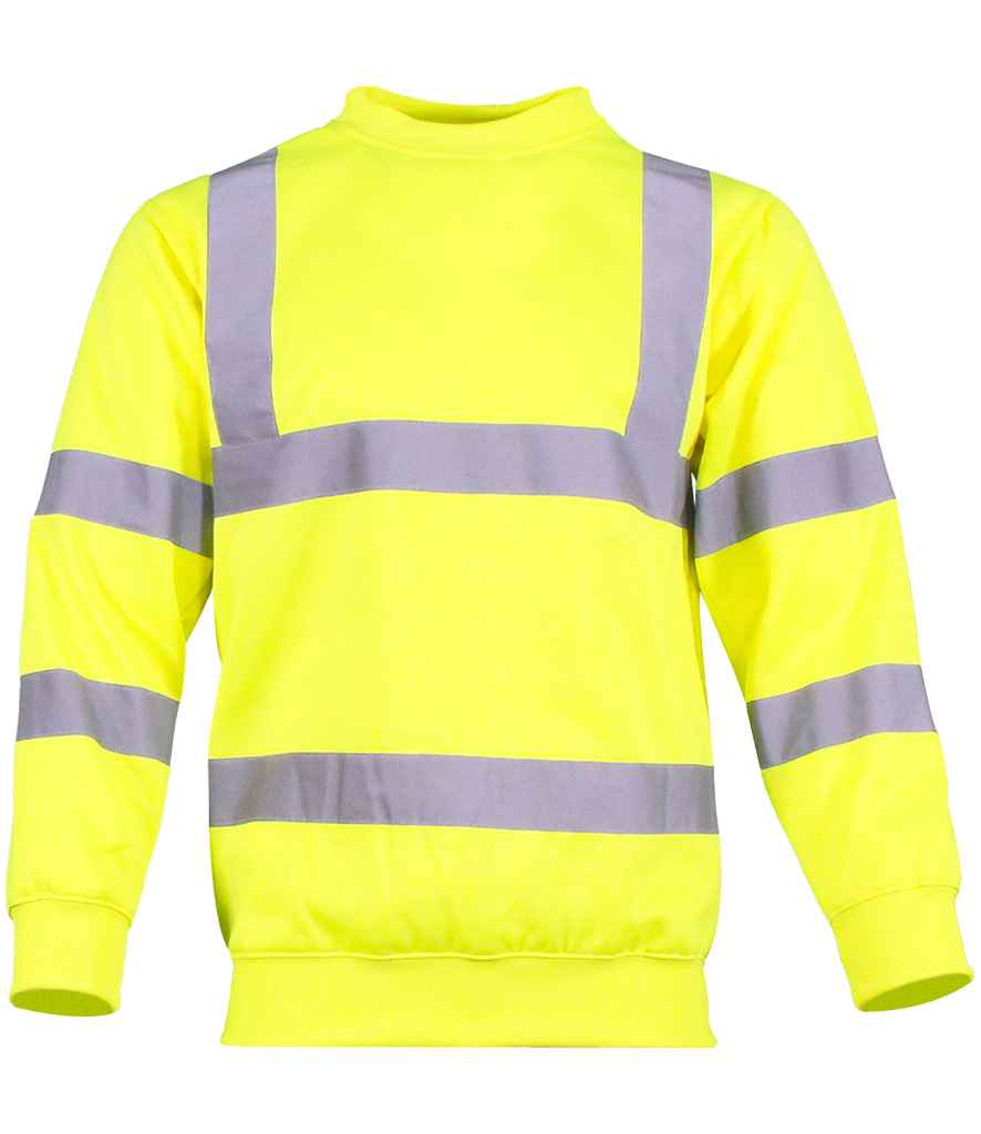 Warrior Hi-Vis Sweatshirt - Fluorescent Yellow
