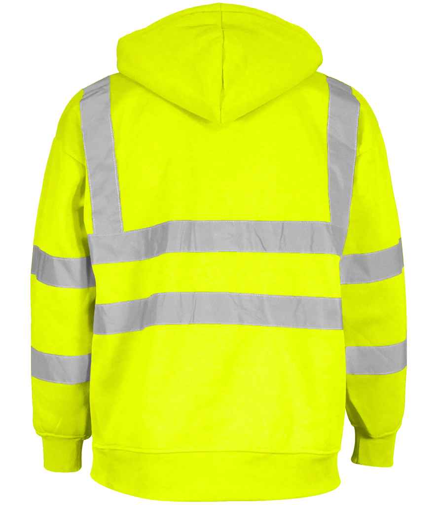 Warrior Hi-Vis Pull On Hoodie - Fluorescent Yellow