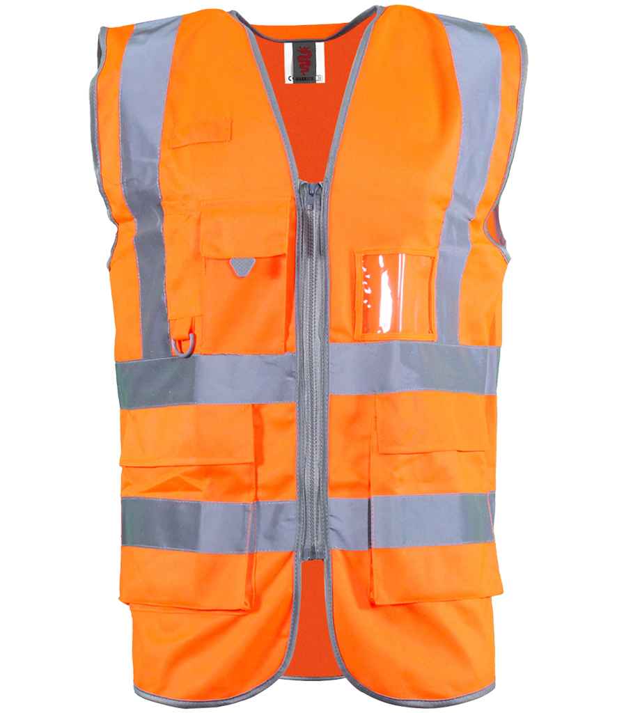 Warrior Hi-Vis Executive Waistcoat - Orange