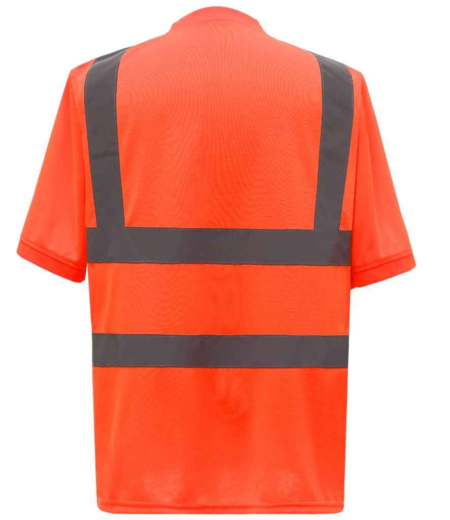 Yoko Hi-Vis Short Sleeve T-Shirt - Orange