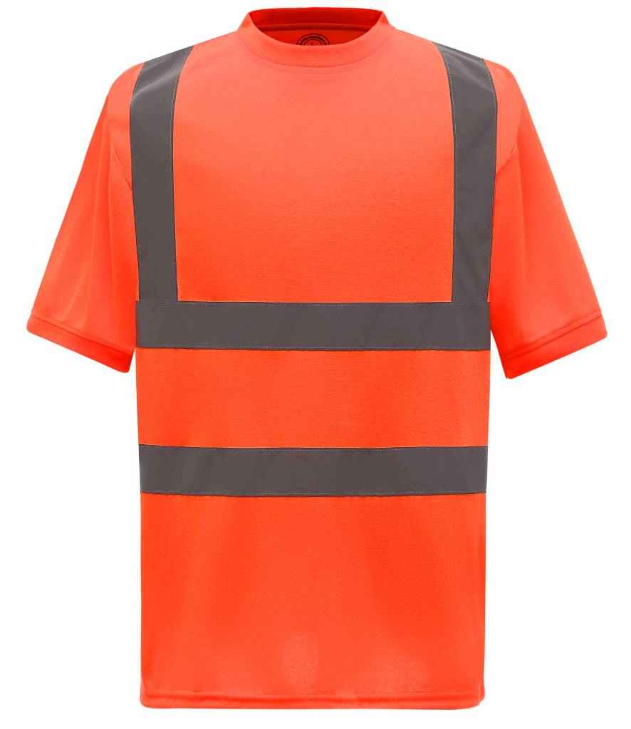 Yoko Hi-Vis Short Sleeve T-Shirt - Orange