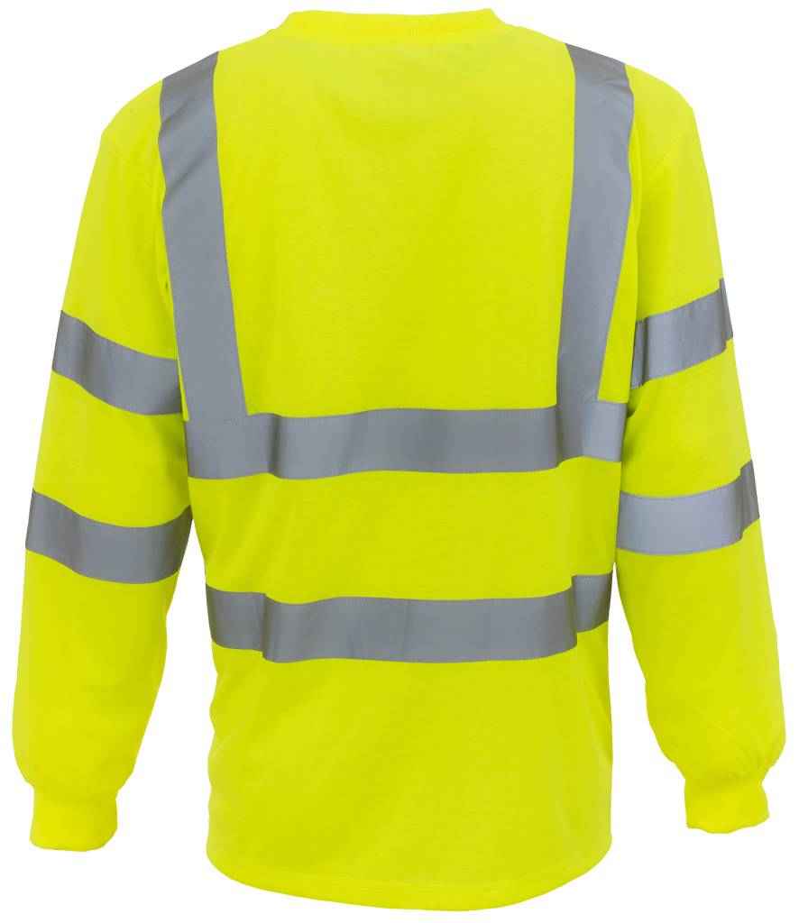 Yoko Hi-Vis Long Sleeve T-Shirt - Yellow