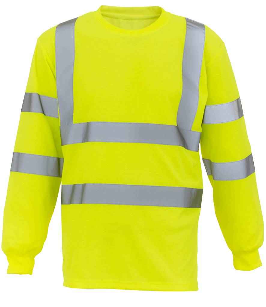 Yoko Hi-Vis Long Sleeve T-Shirt - Yellow