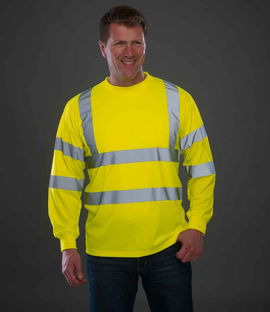 Yoko Hi-Vis Long Sleeve T-Shirt - Yellow
