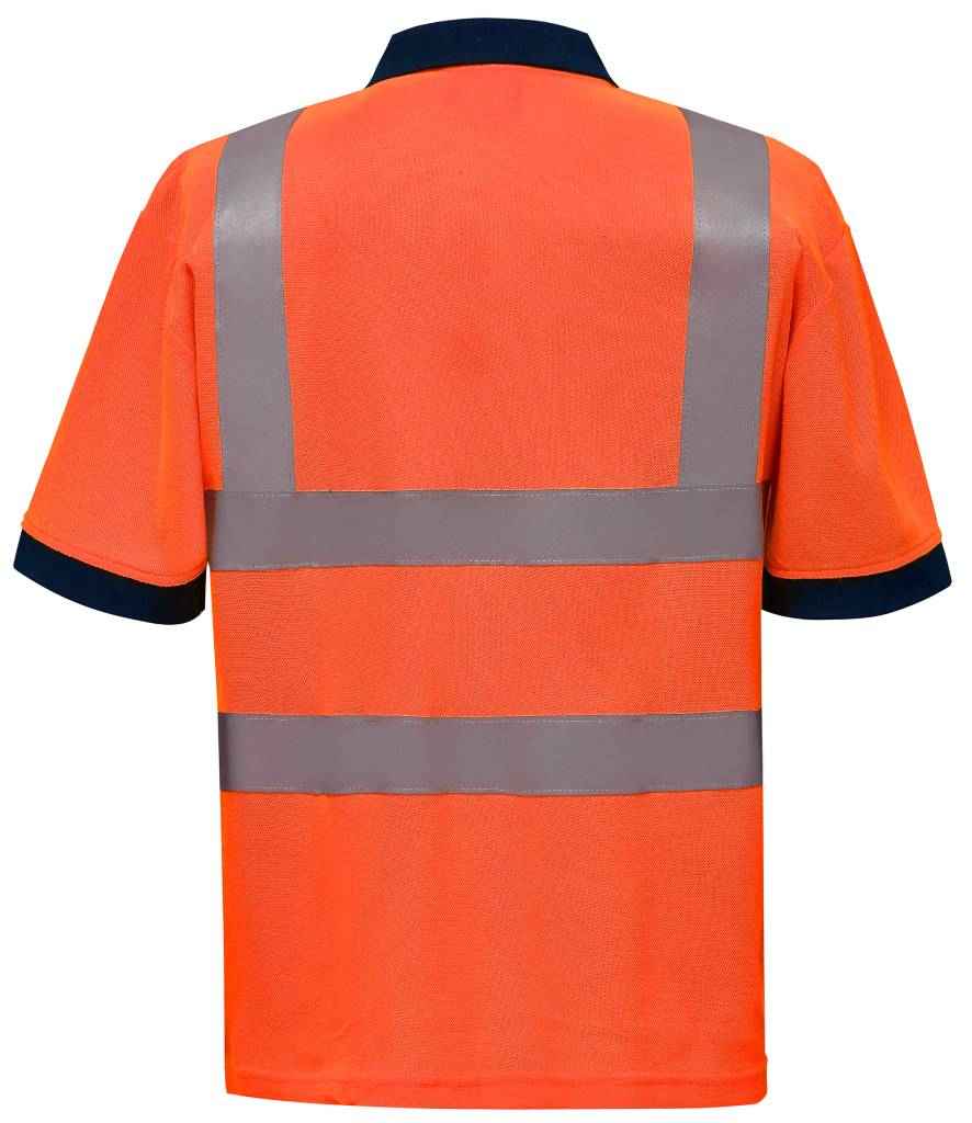 Yoko Hi-Vis Polo Shirt - Orange