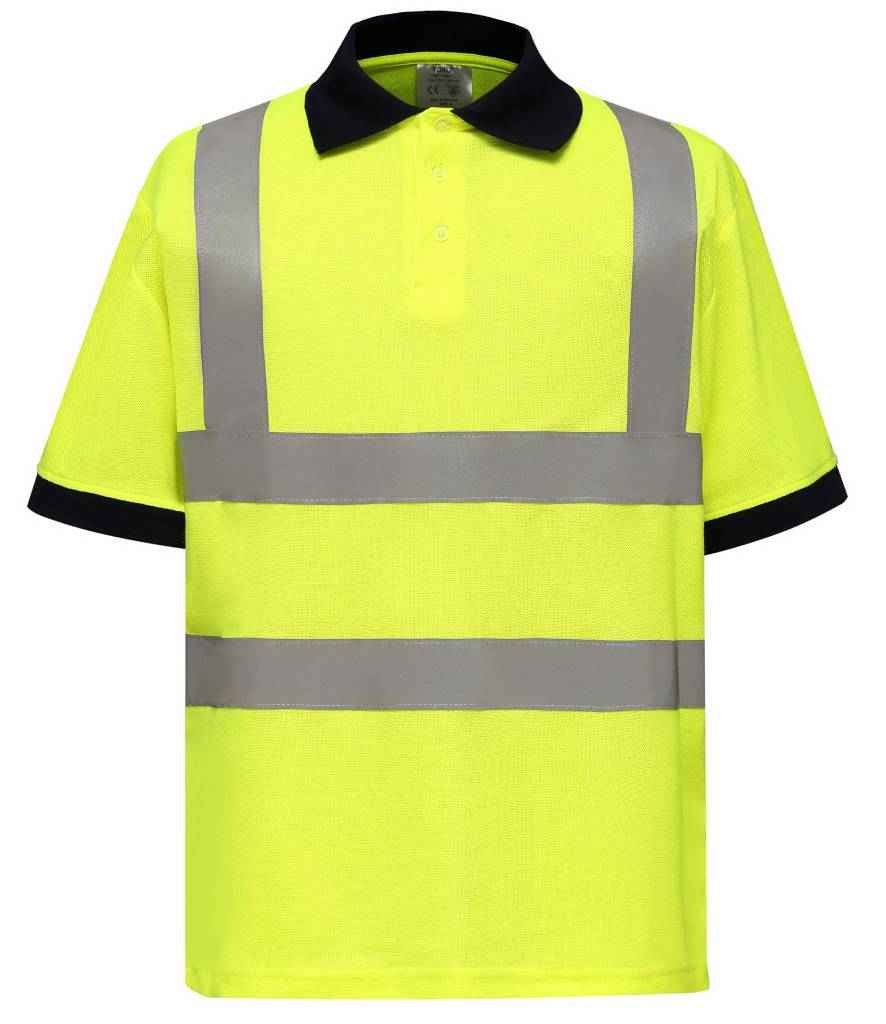Yoko Hi-Vis Polo Shirt - Yellow