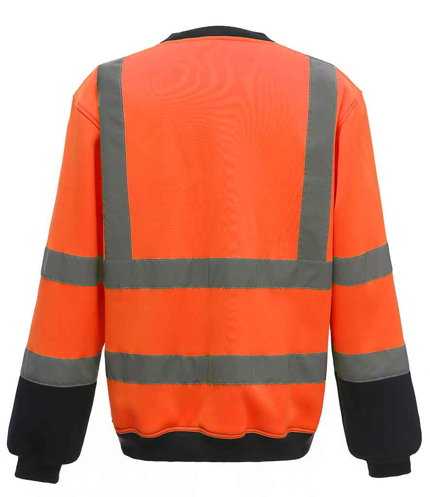 Yoko Hi-Vis Sweatshirt - Orange/Navy