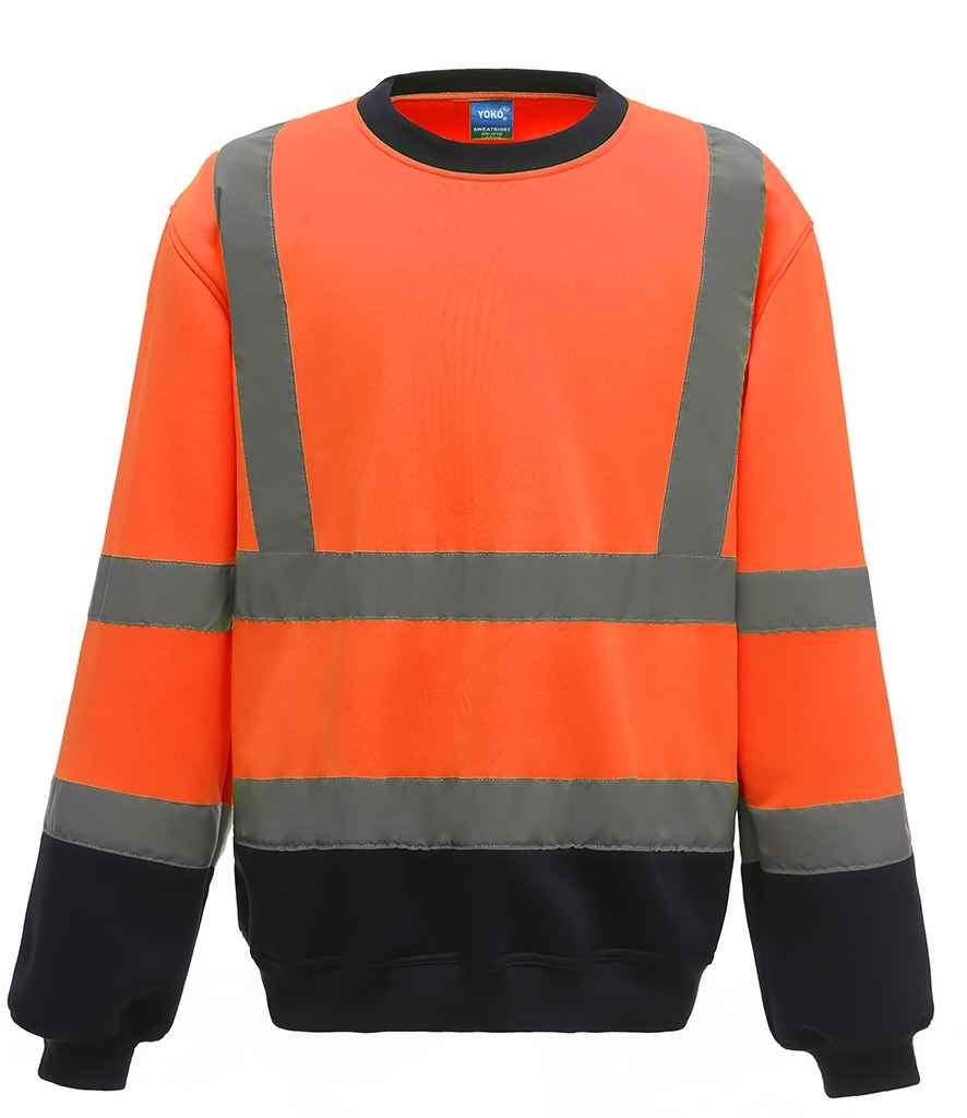 Yoko Hi-Vis Sweatshirt - Orange/Navy