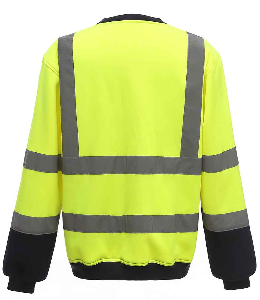 Yoko Hi-Vis Sweatshirt - Yellow/Navy