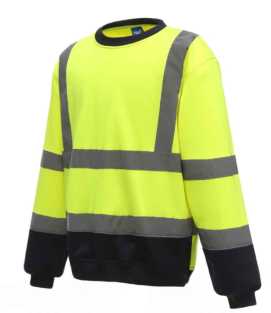 Yoko Hi-Vis Sweatshirt - Yellow/Navy