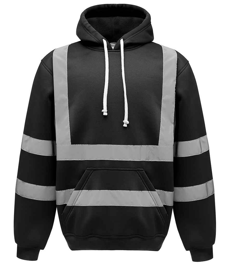 Yoko Hi-Vis Pull Over Hoodie - Black