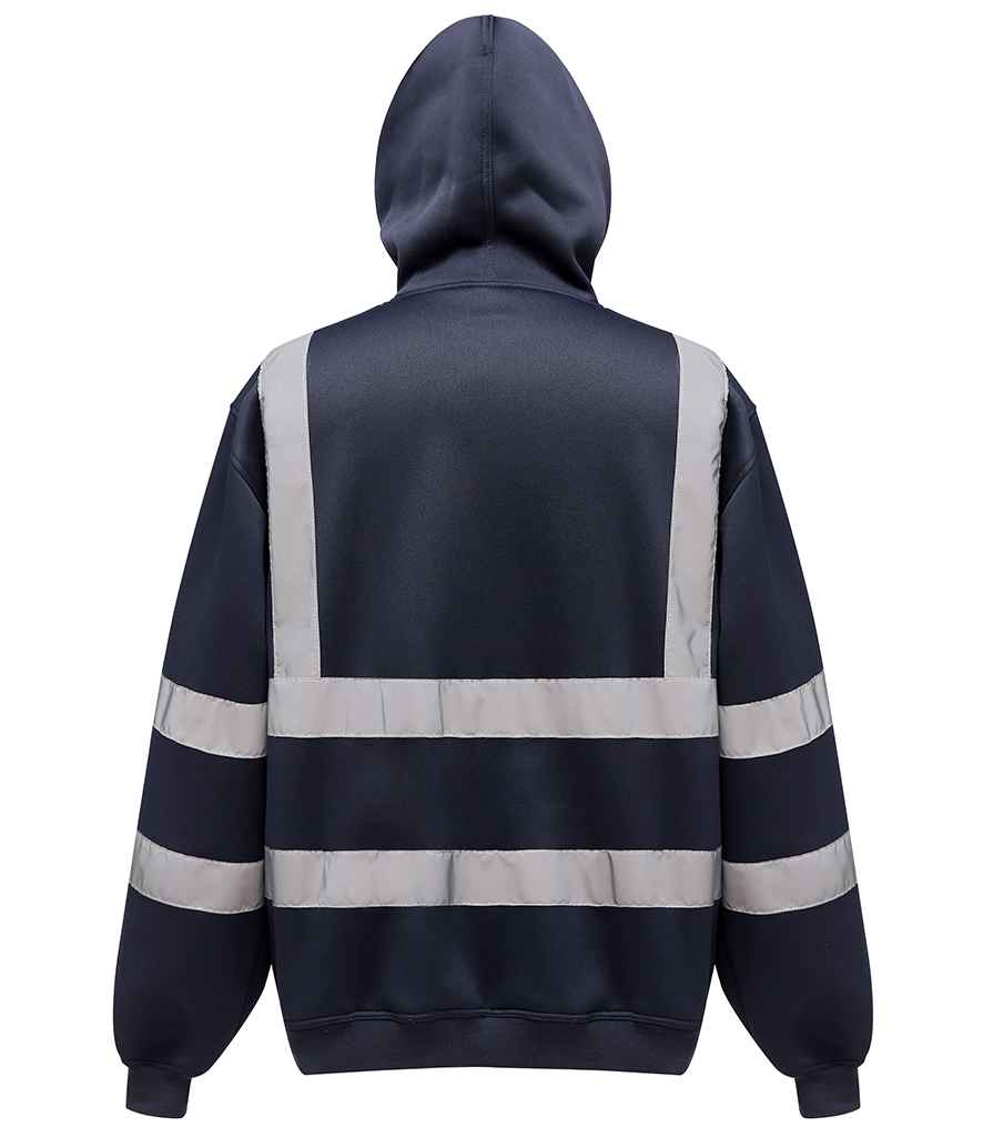 Yoko Hi-Vis Pull Over Hoodie - Navy