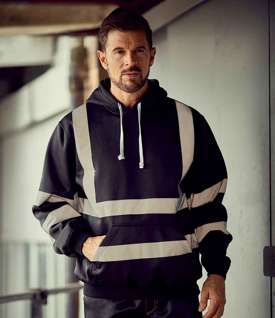 Yoko Hi-Vis Pull Over Hoodie - Navy