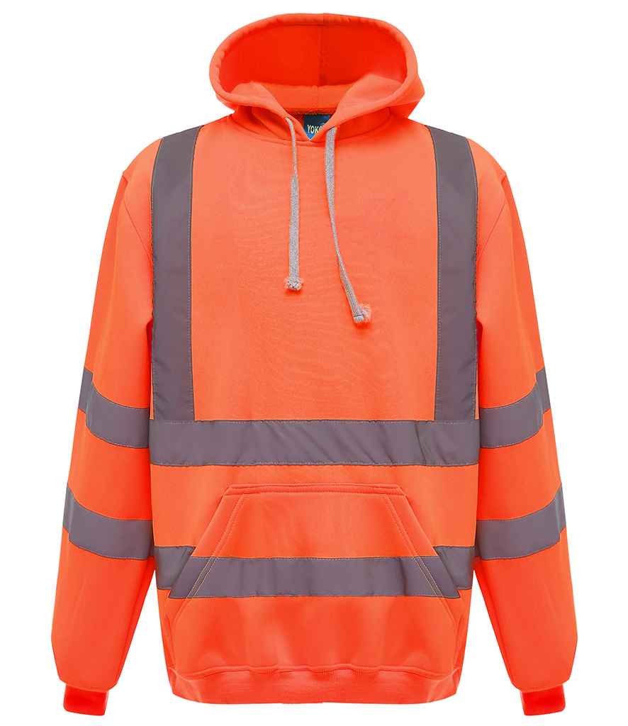 Yoko Hi-Vis Pull Over Hoodie - Orange