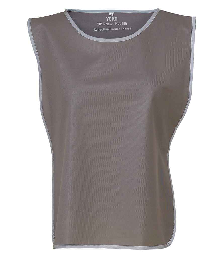 Yoko Hi-Vis Reflective Border Tabard - Grey