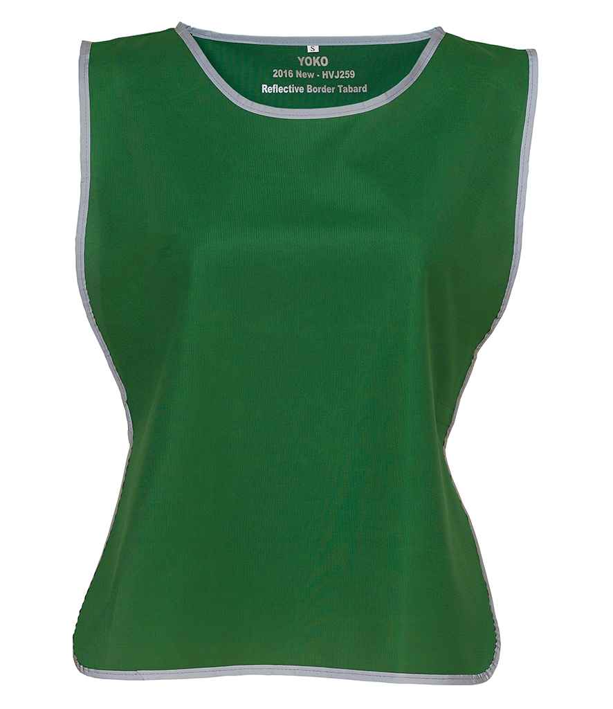 Yoko Hi-Vis Reflective Border Tabard - Paramedic Green