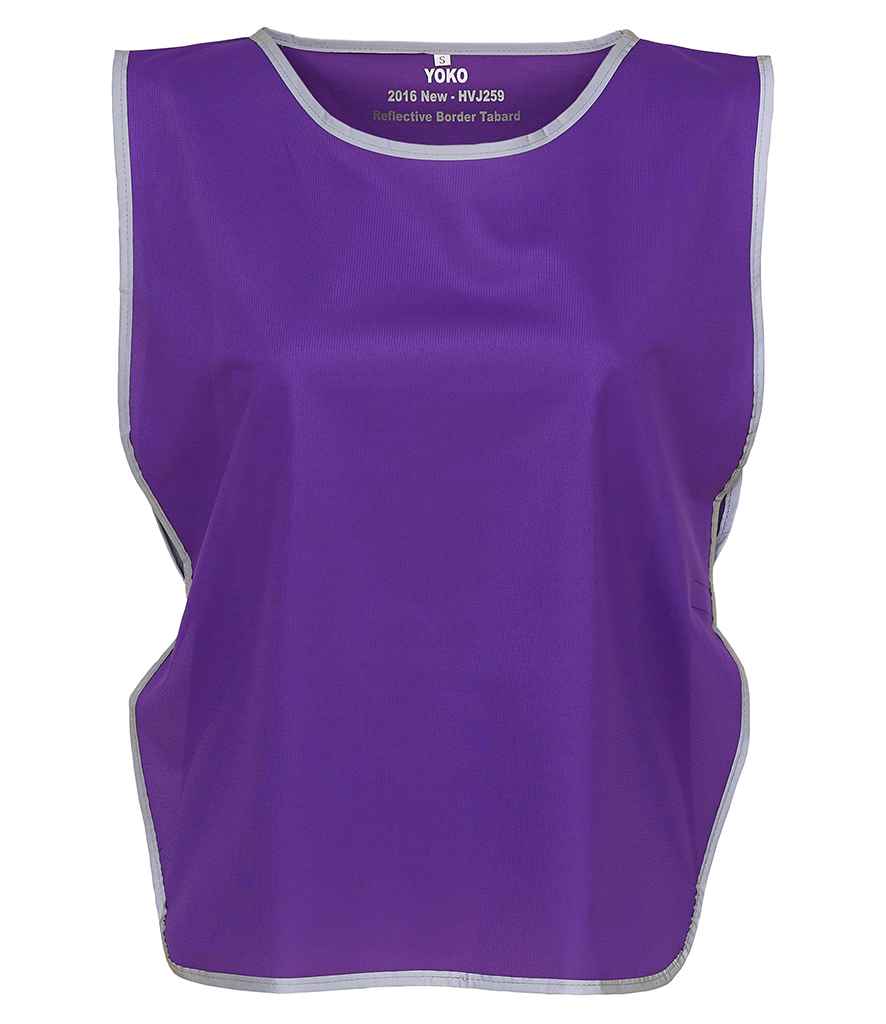 Yoko Hi-Vis Reflective Border Tabard - Purple