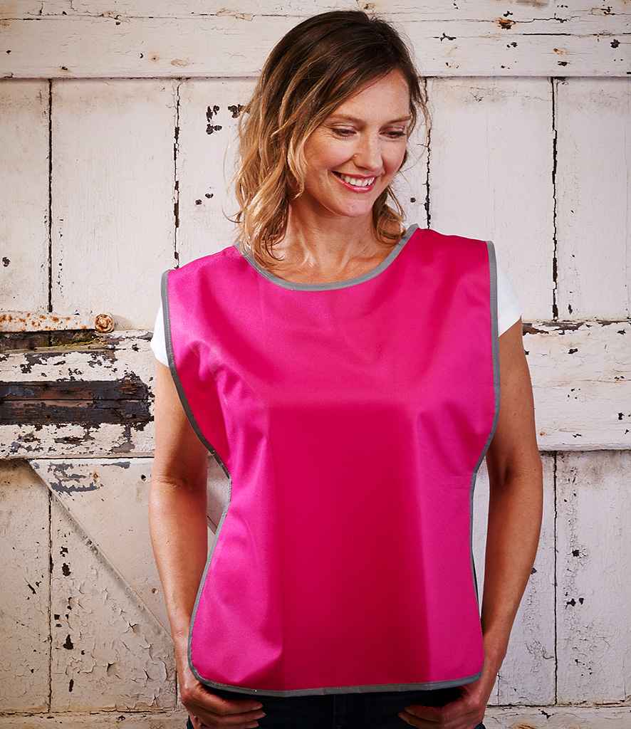 Yoko Hi-Vis Reflective Border Tabard - Raspberry