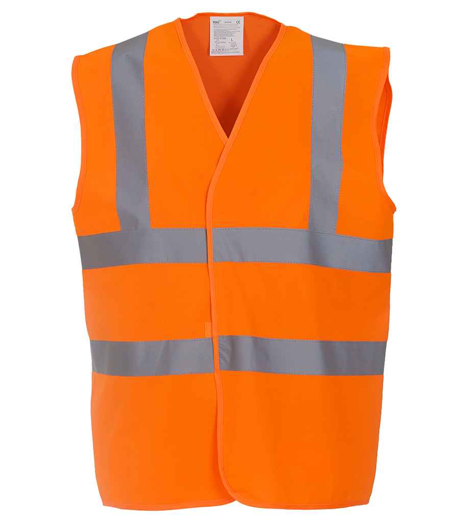 Yoko Hi-Vis Two Band and Braces Waistcoat - Part 2 - Orange