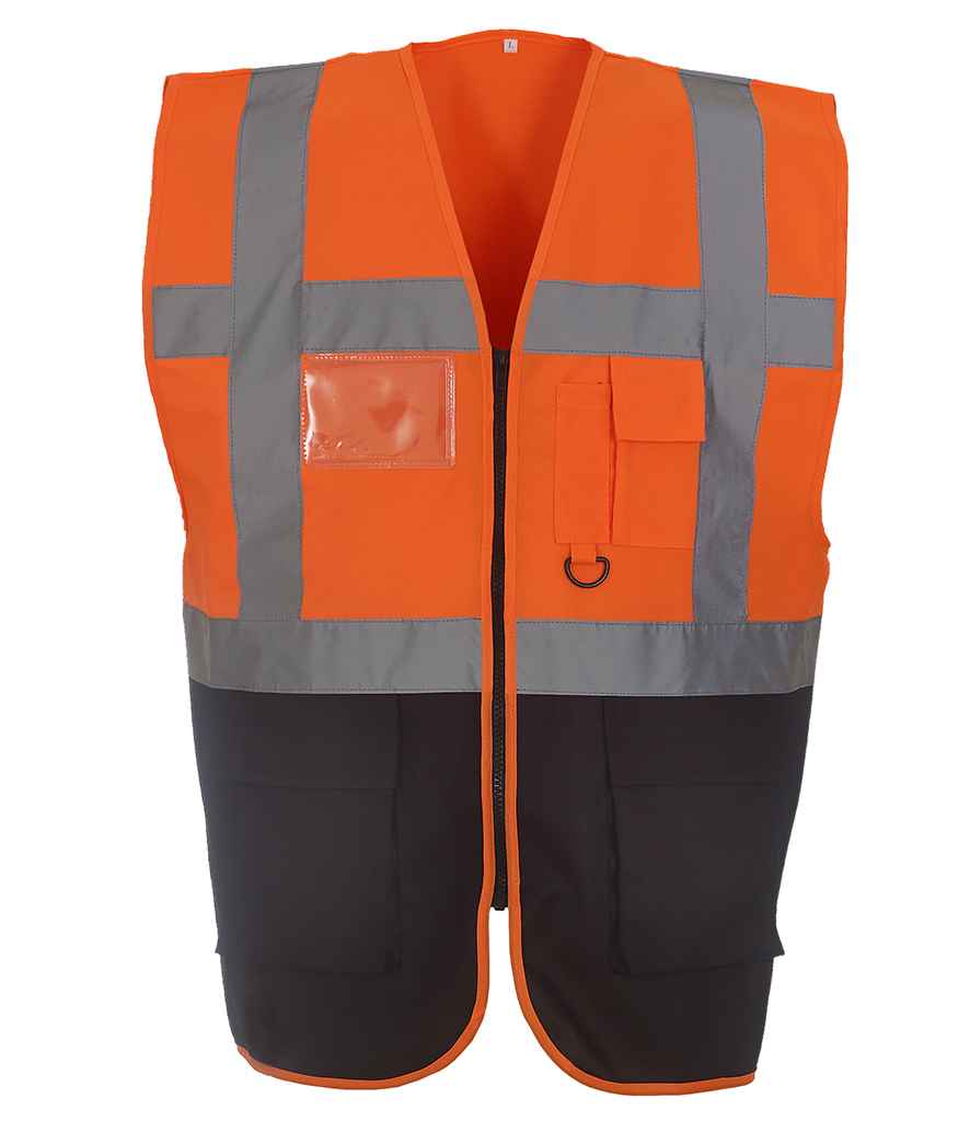 Yoko Executive Waistcoat - Part 2 - Orange/Navy
