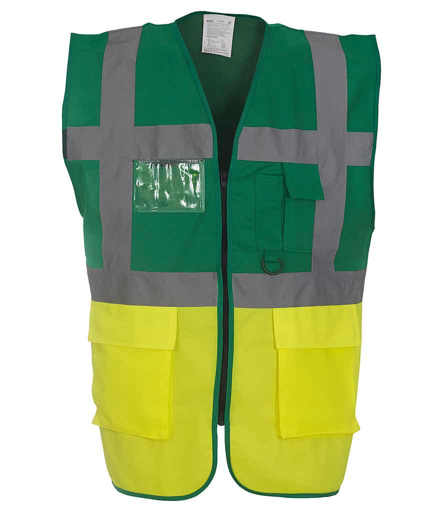 Yoko Executive Waistcoat - Part 1 - Paramedic Green/Yellow