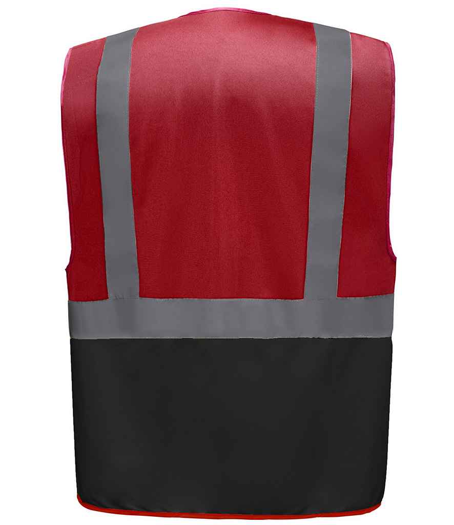 Yoko Executive Waistcoat - Part 1 - Red/Black