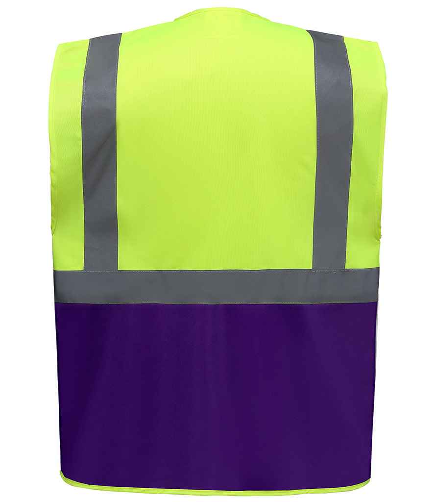 Yoko Executive Waistcoat - Part 2 - Yellow/Purple