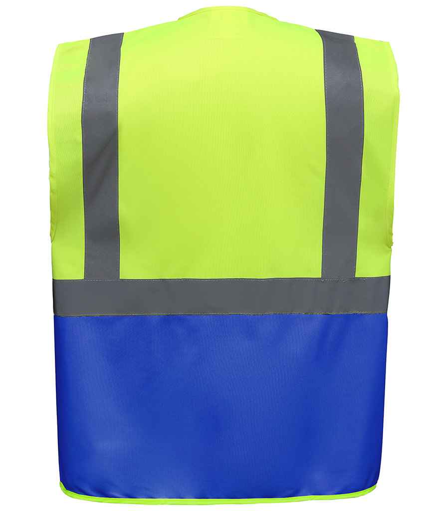 Yoko Executive Waistcoat - Part 2 - Yellow/Royal Blue