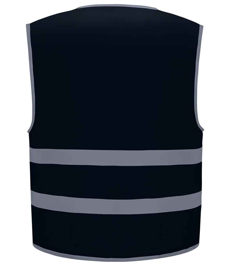 Yoko Kids Hi-Vis Two Band Waistcoat - Navy