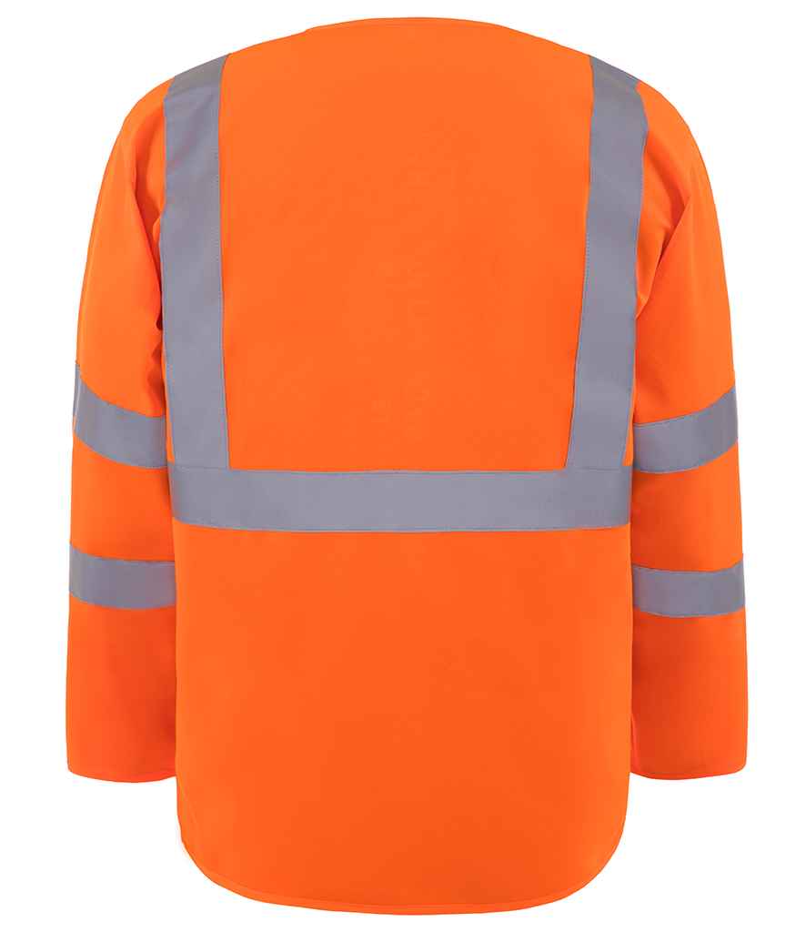 Yoko Hi-Vis Executive Long Sleeve Waistcoat - Orange