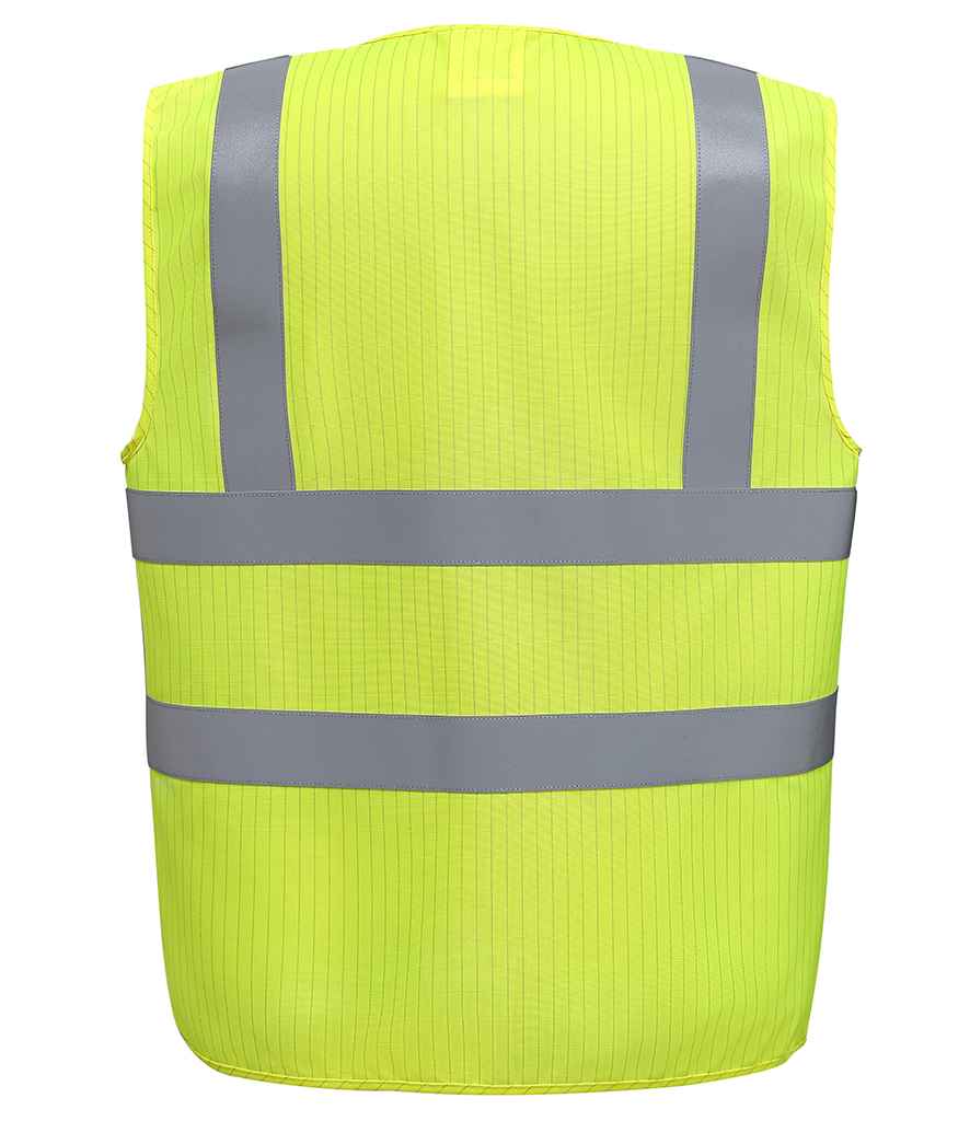 Yoko Hi-Vis Anti-Static Flame Retardant Waistcoat - Yellow