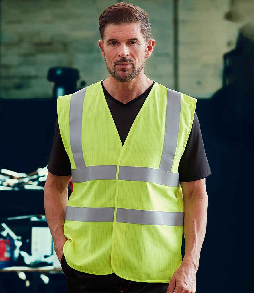 Yoko Hi-Vis Anti-Static Flame Retardant Waistcoat - Yellow