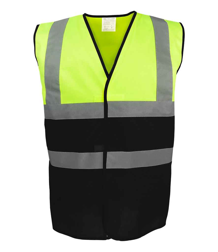 Yoko Two Tone Waistcoat - Yellow/Black