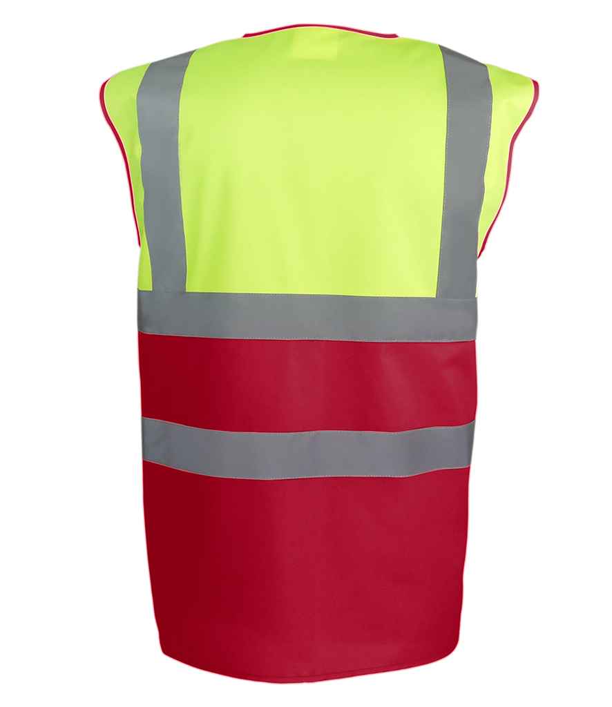 Yoko Two Tone Waistcoat - Yellow/Red