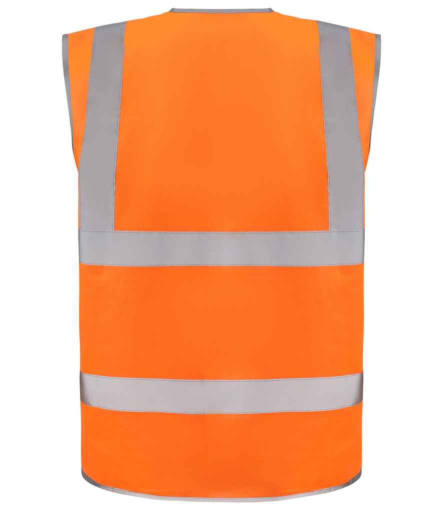 Yoko Zip ID Two Band & Braces Waistcoat - Orange