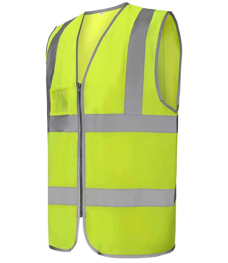 Yoko Zip ID Two Band & Braces Waistcoat - Yellow