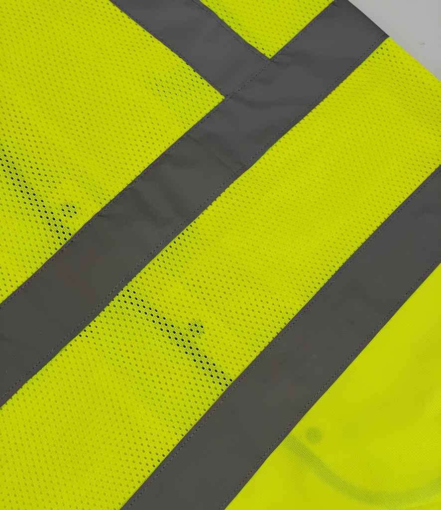 Yoko Superior Open Mesh Button Waistcoat - Yellow