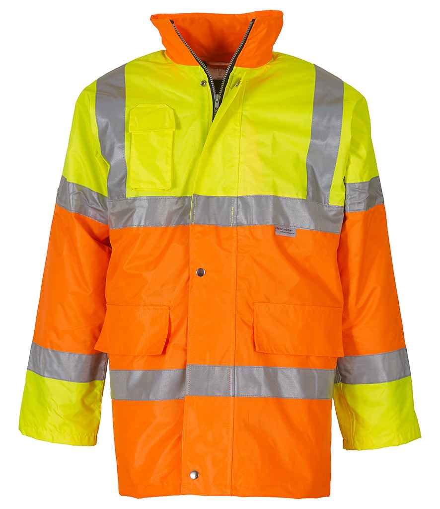 Yoko Hi-Vis Contrast Jacket - Yellow/Orange