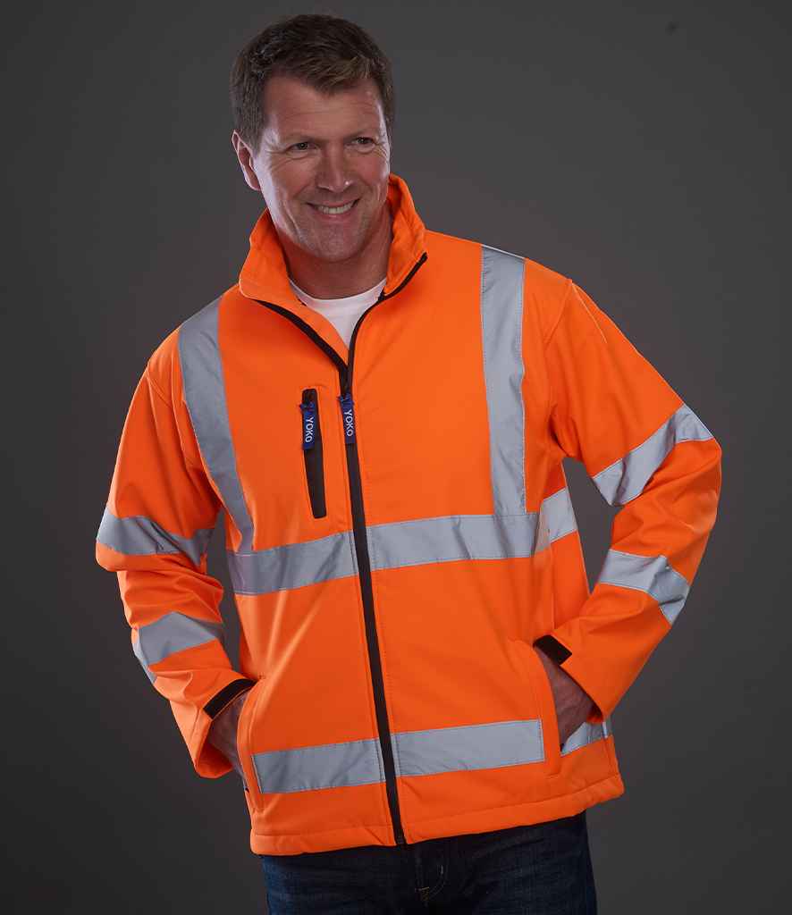 Yoko Hi-Vis Soft Shell Jacket - Orange