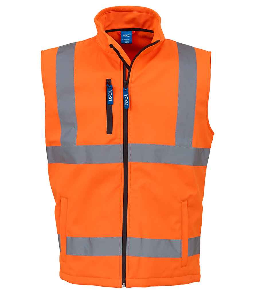 Yoko Hi-Vis Soft Shell Gilet - Orange
