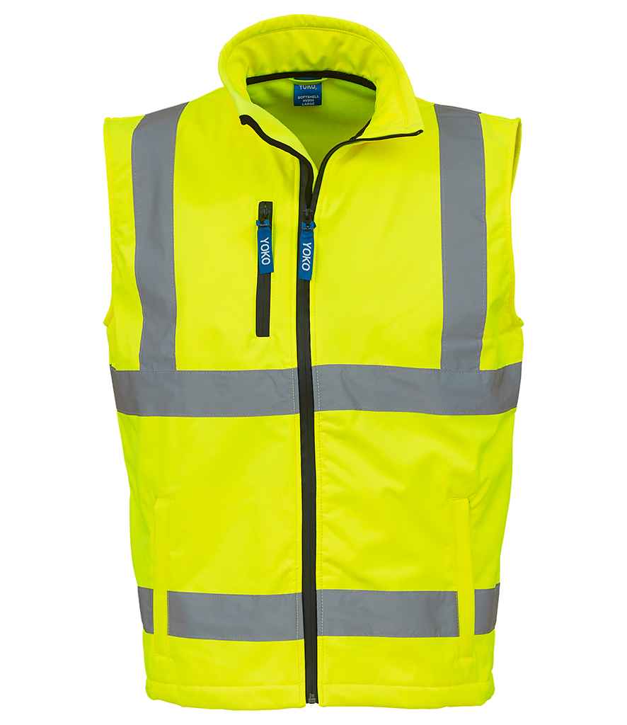 Yoko Hi-Vis Soft Shell Gilet - Yellow