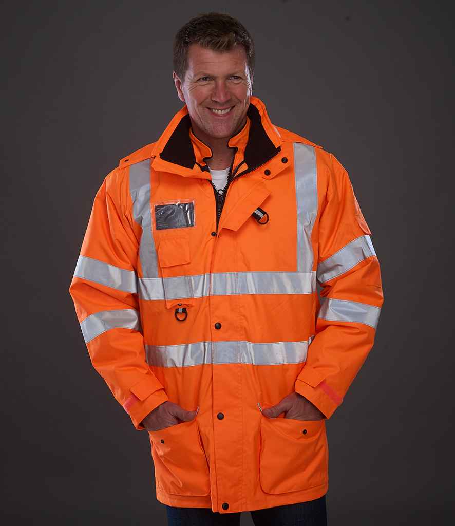 Yoko Hi-Vis Multi-Function 7-in-1 Jacket - Orange